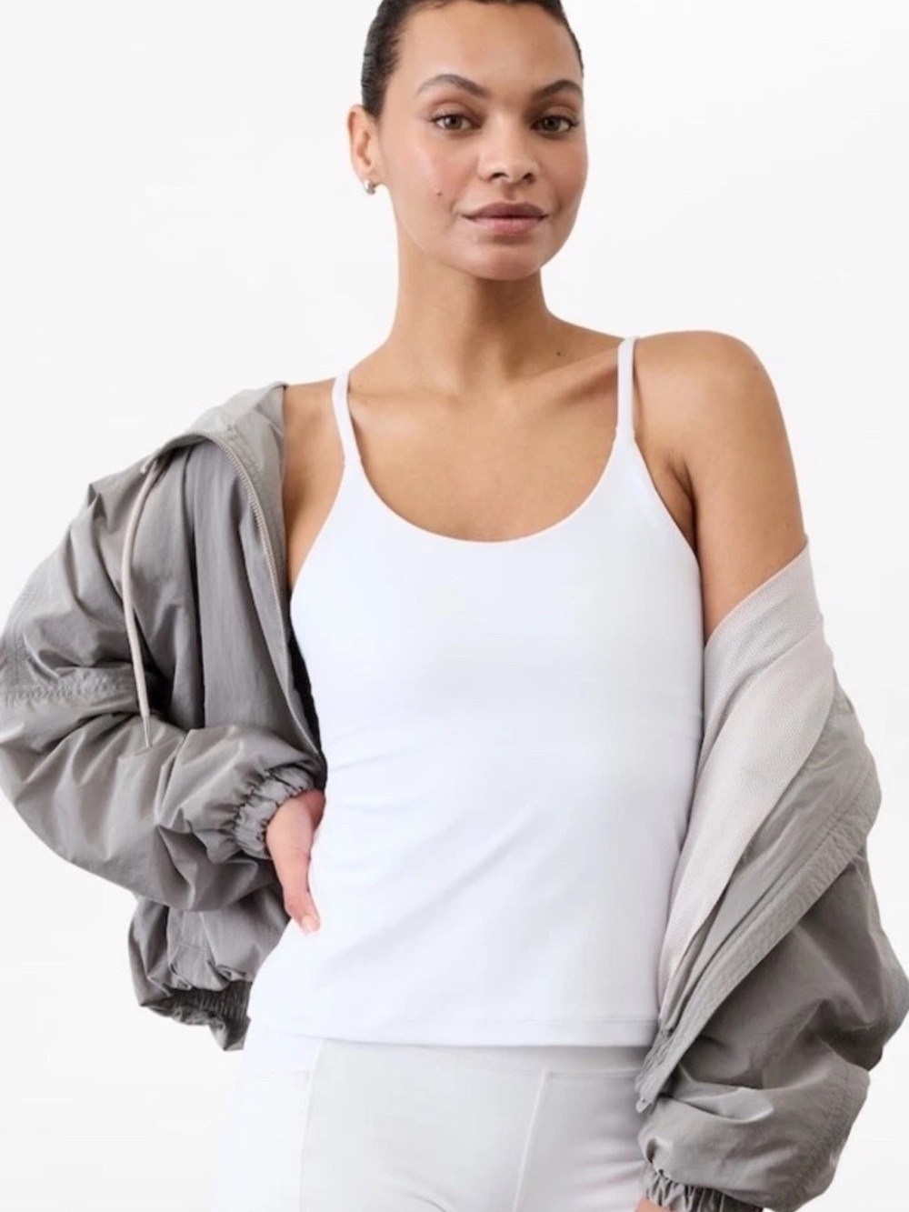 NWT Athleta Transcend Scoop Built-In Bra Tank SZ-M